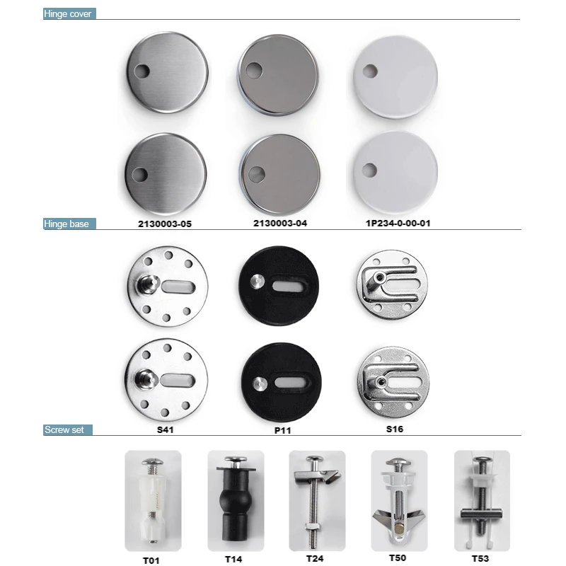 toilet seat fixing kits