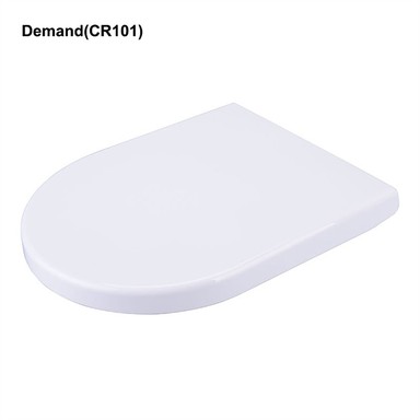সাদা প্লাস্টিকের নরম ক্লোজ টয়লেট সিট